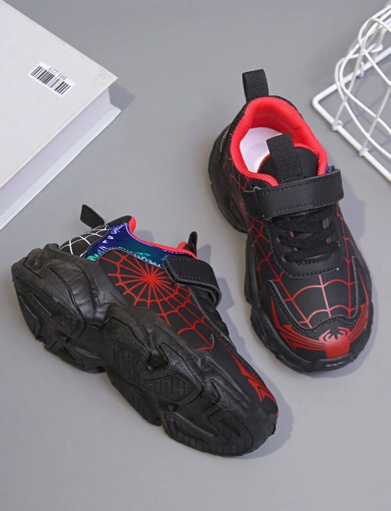 Spider Web Hero Sneakers 🕷️❤️ (Red)