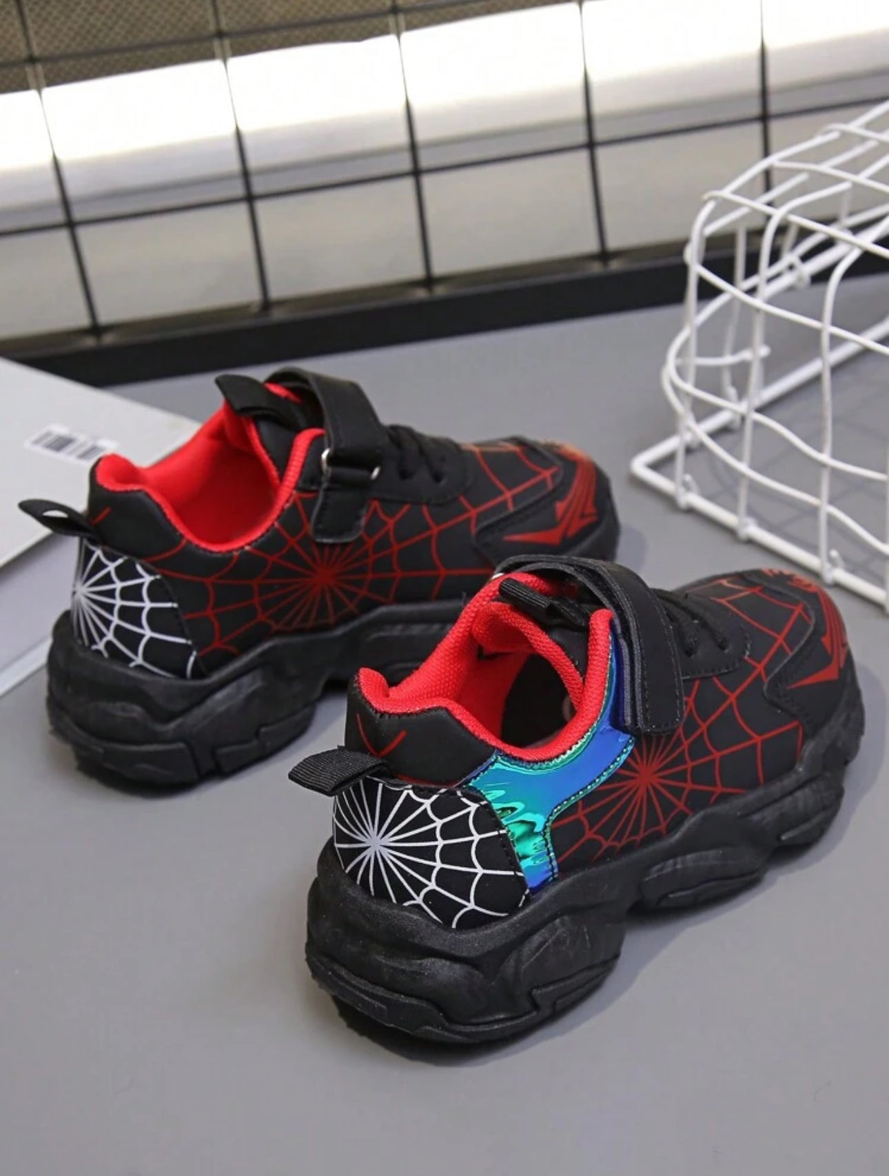 Spider Web Hero Sneakers 🕷️❤️ (Red)