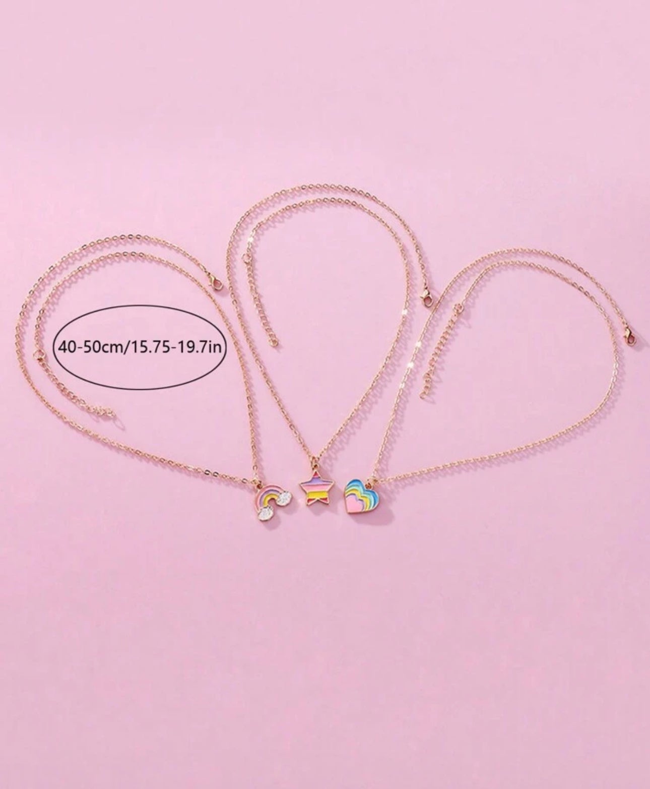 Rainbow Dreams Necklace Trio 🌈✨