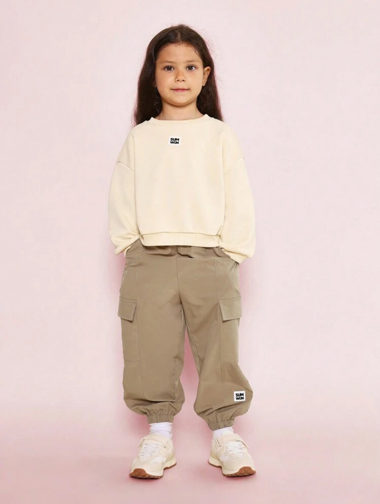 Mini Explorer Cargo Set – Cream & Khaki