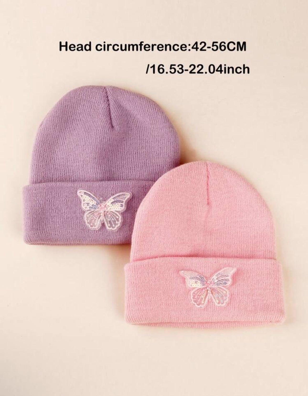 Butterfly Winter Hats - 2 pack
