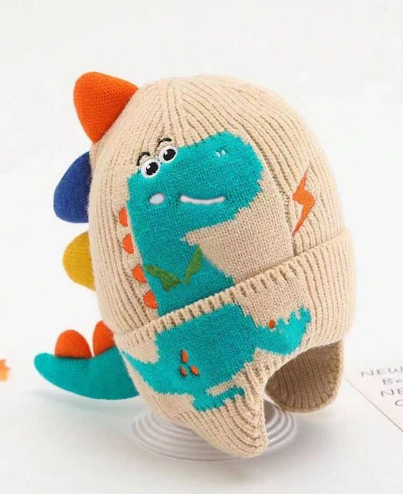 Dinosaur Winter Knitted Hat