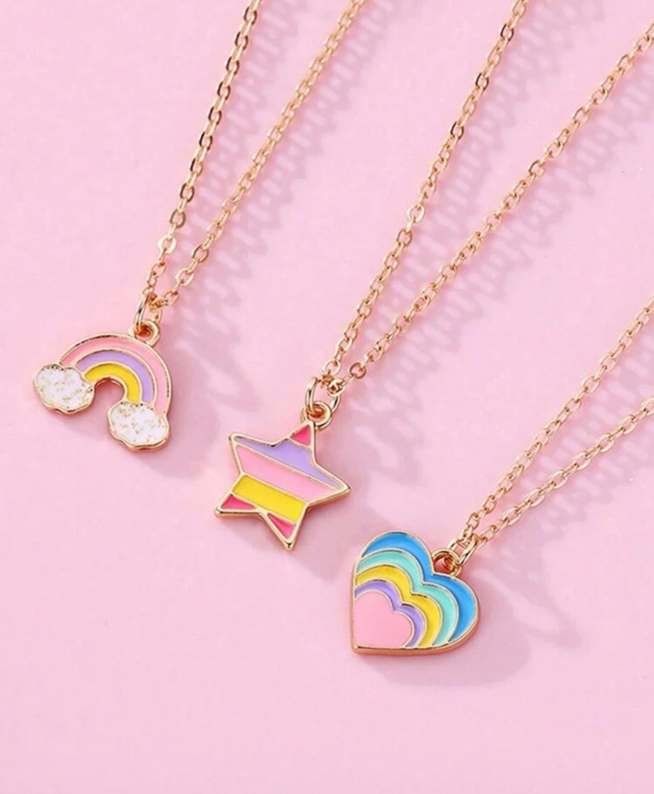 Rainbow Dreams Necklace Trio 🌈✨