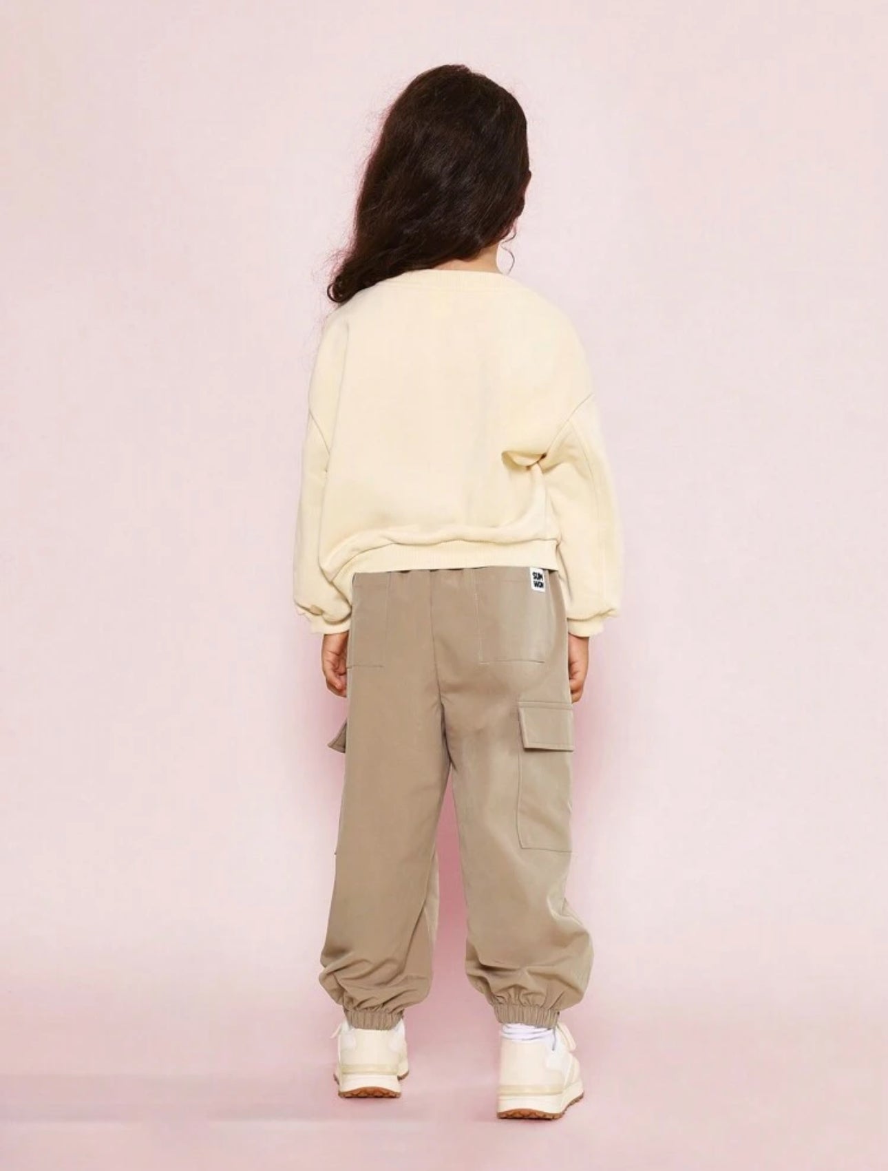 Mini Explorer Cargo Set – Cream & Khaki