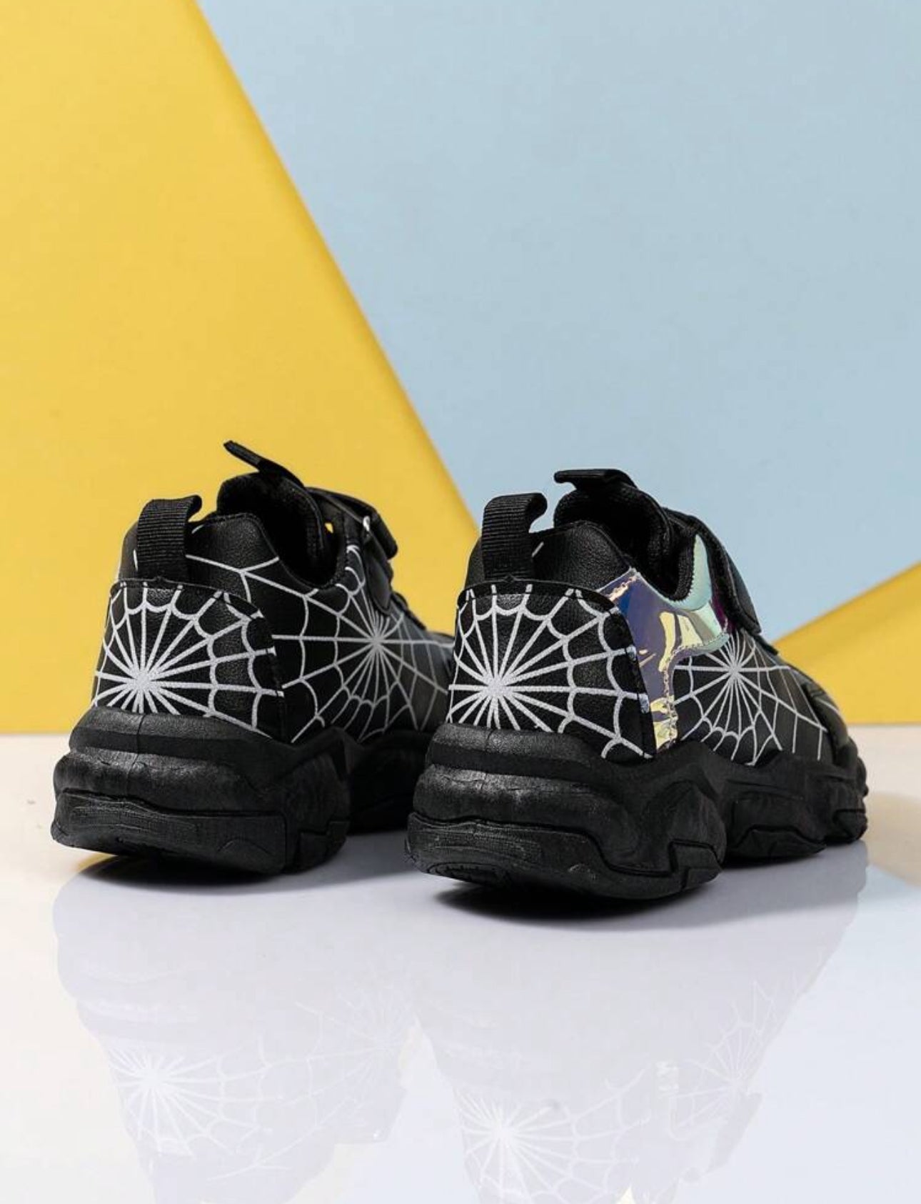 Spider Web Hero Sneakers 🕷️🖤 (Blk)