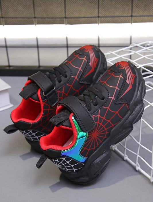 Spider Web Hero Sneakers 🕷️❤️ (Red)