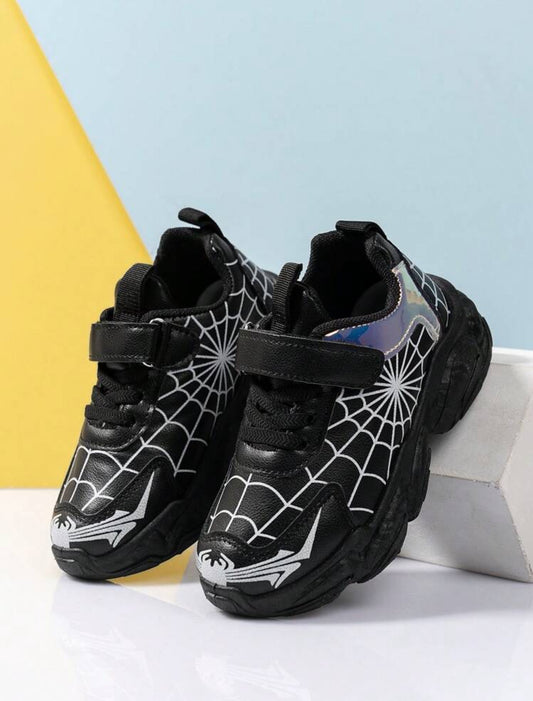 Spider Web Hero Sneakers 🕷️🖤 (Blk)